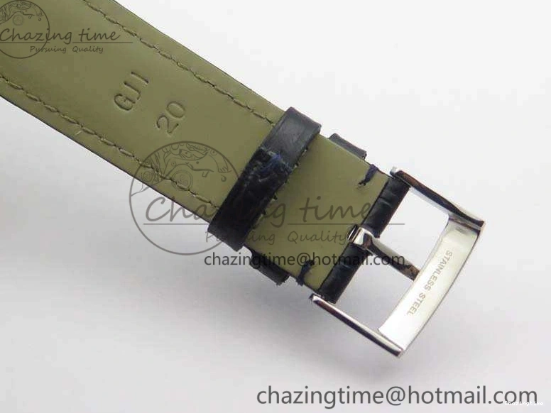 0228 Upgraded Seamaster Edizione Venezia SS Best Edition Blue Dial On Leather Strap A 8121